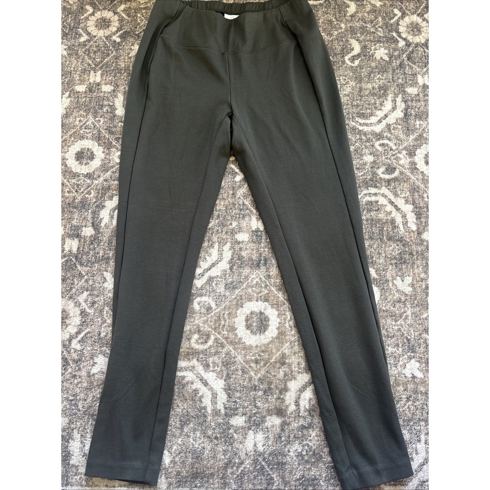 J Jill Pants Womens Size Small Ponte Slim-Leg Pull-On Elastic Waist Dart Pleats